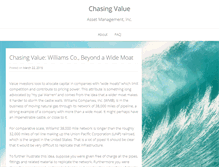 Tablet Screenshot of chasingvalue.com